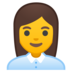 安卓系统里的女上班族emoji表情