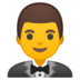 安卓系统里的穿燕尾服的男人emoji表情