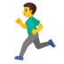安卓系统里的男子跑步emoji表情