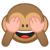 安卓系统里的捂眼睛的猴子emoji表情