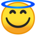 安卓系统里的带光环的笑脸emoji表情