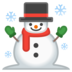 安卓系统里的雪人emoji表情