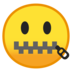 安卓系统里的嘴巴上有拉链的脸emoji表情