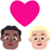 Windows系统里的情侣: 男人男人中等-深肤色中等-浅肤色emoji表情