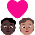 Windows系统里的情侣: 成人成人较深肤色中等肤色emoji表情