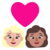 Windows系统里的情侣: 女人女人中等-浅肤色中等肤色emoji表情