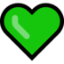 Windows系统里的绿心emoji表情