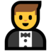 Windows系统里的穿燕尾服的男人emoji表情