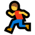 Windows系统里的男子跑步emoji表情