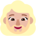 Windows系统里的有络腮胡子的女人: 中等-浅肤色emoji表情