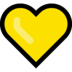 Windows系统里的黄心emoji表情
