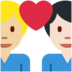 Twitter里的情侣: 男人男人较浅肤色中等-浅肤色emoji表情