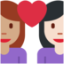 Twitter里的情侣: 女人女人中等肤色较浅肤色emoji表情