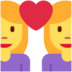 Twitter里的情侣：女人，女人emoji表情