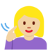 Twitter里的聋哑妇女：中浅肤色emoji表情