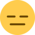 Twitter里的无表情的脸emoji表情
