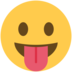 Twitter里的有舌头的脸emoji表情