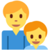 Twitter里的家人：兄弟emoji表情