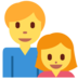 Twitter里的家庭：男人，女孩emoji表情
