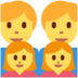 Twitter里的家庭：男人，男人，女孩，女孩emoji表情