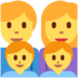 Twitter里的家庭：男人，女人，男孩，男孩emoji表情