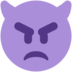 Twitter里的生气的小怪物脸emoji表情