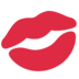 Twitter里的吻痕、口红吻emoji表情
