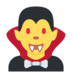 Twitter里的男人吸血鬼emoji表情