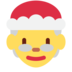 Twitter里的女圣诞老人emoji表情