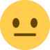 Twitter里的平淡的脸emoji表情