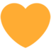 Twitter里的橙心emoji表情