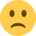 Twitter里的不高兴的脸emoji表情