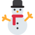 Twitter里的没有雪的雪人emoji表情