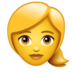 WhatsApp里的女：金发emoji表情