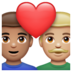 WhatsApp里的情侣: 男人男人中等肤色中等-浅肤色emoji表情