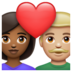 WhatsApp里的情侣: 女人男人中等-深肤色中等-浅肤色emoji表情
