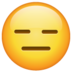 WhatsApp里的无表情的脸emoji表情