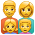 WhatsApp里的家庭：男人，女人，女孩，男孩emoji表情