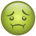 WhatsApp里的恶心、绿色的脸emoji表情