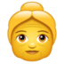 WhatsApp里的老妇人emoji表情