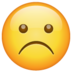 WhatsApp里的伤心的脸emoji表情