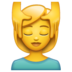 WhatsApp里的按摩的女人emoji表情