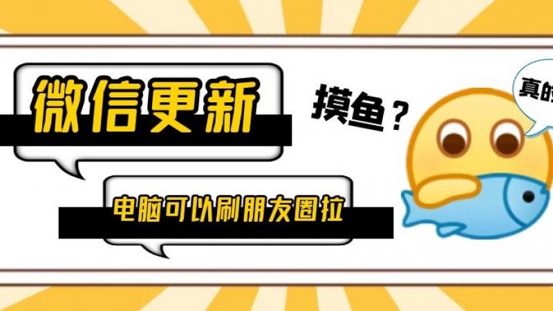 微信正式更新，emoji表示：终于可以正大光明的“摸鱼”了！