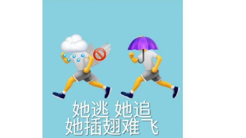 emoji搞怪表情包|刘雨昕：她逃，她追，她插翅难飞